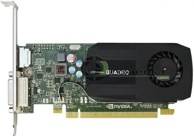 Alt view image 3 of 3 - NVIDIA® Quadro® K600 1GB GDDR3 PCI Express 2.0 x16 Low Profile Ready Workstation Video Card - Item Includes Standard Height Bracket only