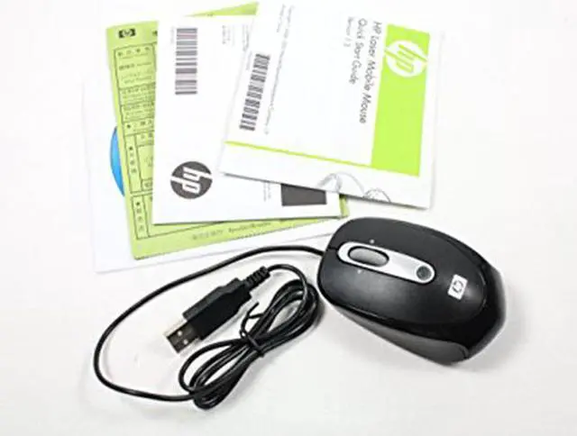 Main image of Genuine HP Compaq BZ023AA USB Mobile Laser Mouse Black 634652-001 498105-001