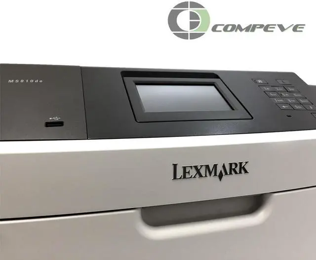 Alt view image 5 of 6 - Lexmark MS810DE Laser Printer - Monochrome - 1200 x 1200 dpi Print - Plain Paper Print - Desktop - 55 ppm Mono Print - 650 sheets Standard Input Capacity - 250000 Duty Cycle - Automatic Duplex ...