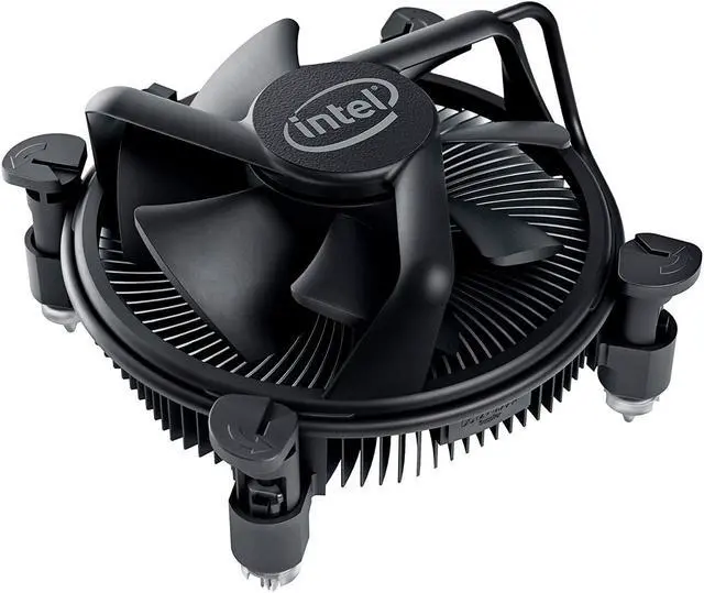 Alt view image 10 of 10 - Intel K69237-001/E97379-001/E97378-001 LGA 1200/115X PWM Aluminum Stock Cooler Fan(All-Black) from i9-10900