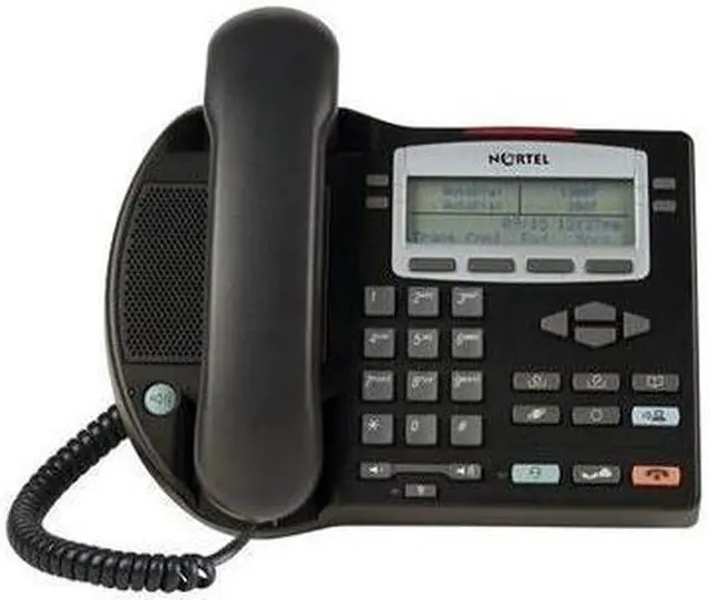 Alt view image 4 of 4 - Nortel IP Phone 2002 NTDU91 Charcoal PoE IP Phone
