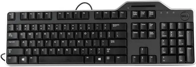 Alt view image 4 of 9 - OEM Dell KB813 Black USB English Keyboard with Smart Card Reader - R4F7T