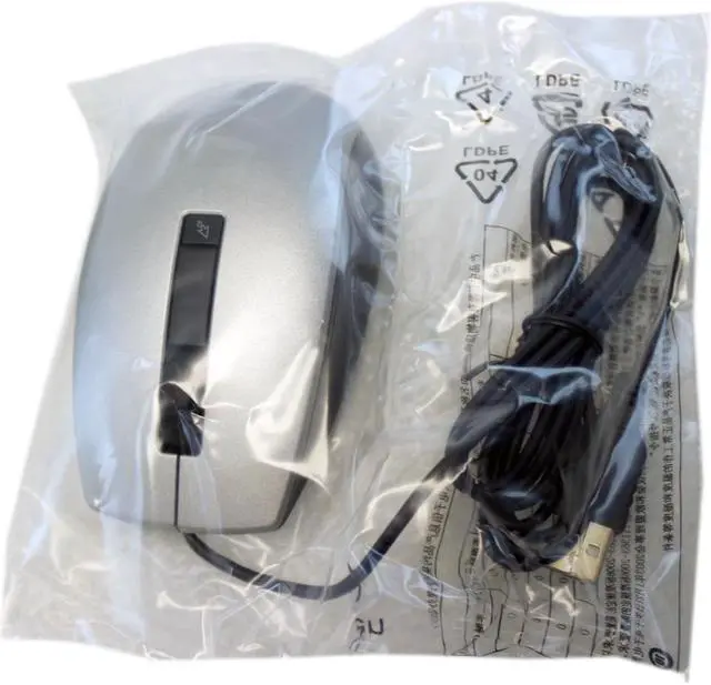 Alt view image 7 of 9 - NEW Genuine Dell USB Wired 6-Button Mouse 4K93W Silver M-UAV-DEL8 - JT14J