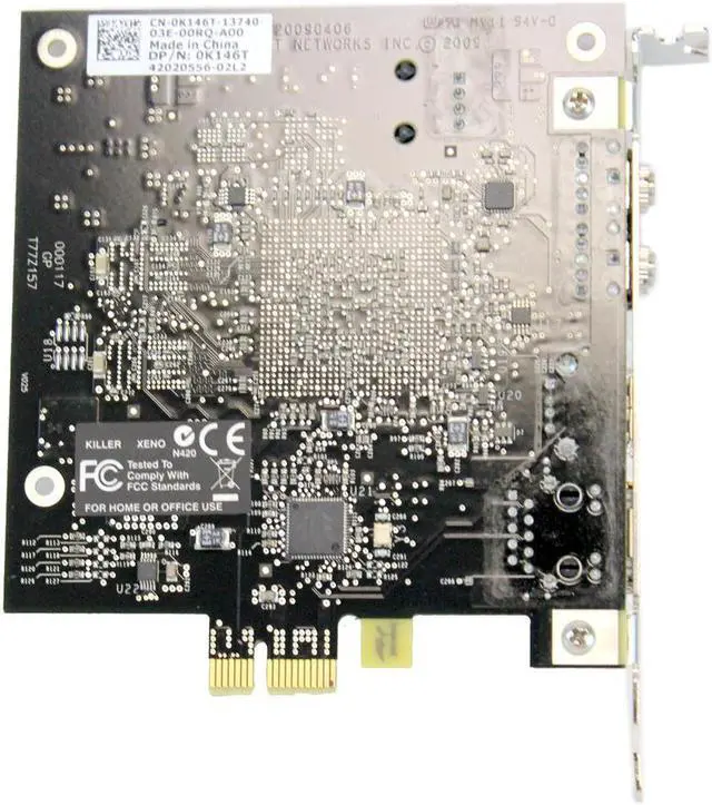 Alt view image 6 of 6 - NEW Dell Bigfoot Killer Xeno Gigabit Gaming Network Card - K146T
