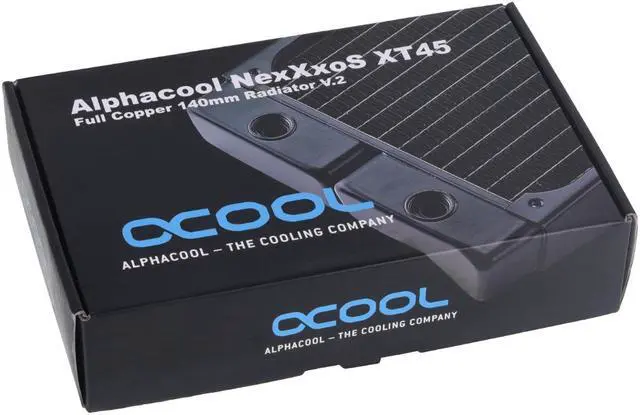 Alt view image 13 of 13 - Alphacool NexXxos XT45 Full Copper Radiator V.2, 140, 140mm x 1, Single Fan
