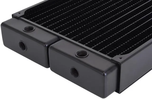 Alt view image 8 of 11 - Alphacool NexXxoS XT45 Full Copper 400mm Raditor, 2x200mm
