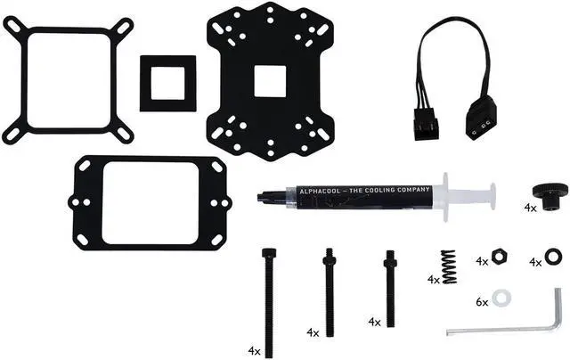 Alt view image 13 of 14 - Alphacool Eisblock Aurora XP3 Light CPU Water Block, Plexi