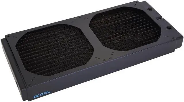 Alt view image 6 of 11 - Alphacool NexXxoS XT45 Full Copper 400mm Raditor, 2x200mm