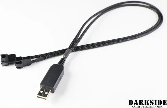 Main image of Darkside USB Mini-Transformer to 12v Dual Fan Adapter Cable (DS-1044)