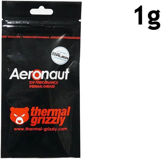 Alt view image 7 of 9 - Thermal Grizzly Aeronaut 8.5 W/M K 1G Heat Sink Compound Heat Sink Compounds (1