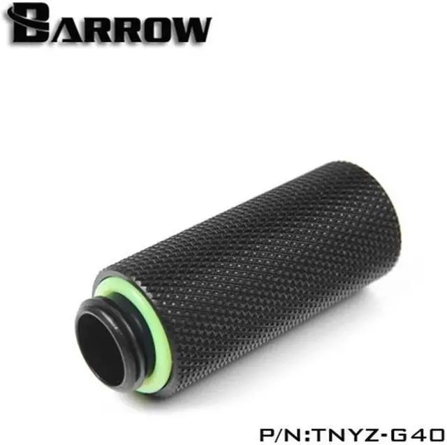 Alt view image 3 of 3 - Barrow G1/4" Male to Female Extender Fitting, 40mm, Black