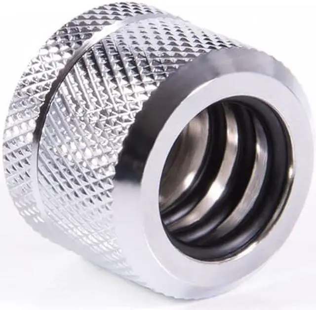 Alt view image 2 of 4 - Alphacool Eiszapfen 14mm HardTube Compression Fitting G1/4 - Knurled - Chrome - Sixpack (17554)