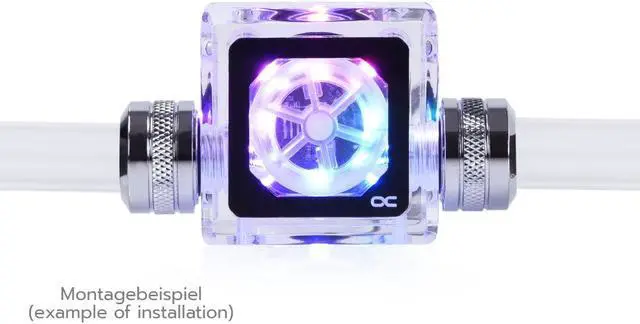Alt view image 4 of 12 - Alphacool Eisfluegel Aurora Flow Indicator "HighFlow" with RPM-Signal (17464)