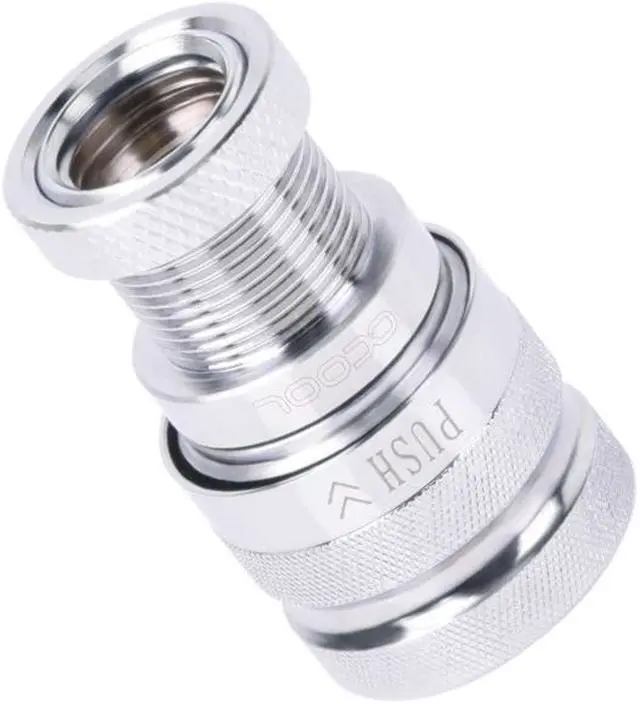 Alt view image 2 of 4 - Alphacool Eiszapfen Quick Release Female Bulkhead G1/4 Inner Thread - Chrome (17458)
