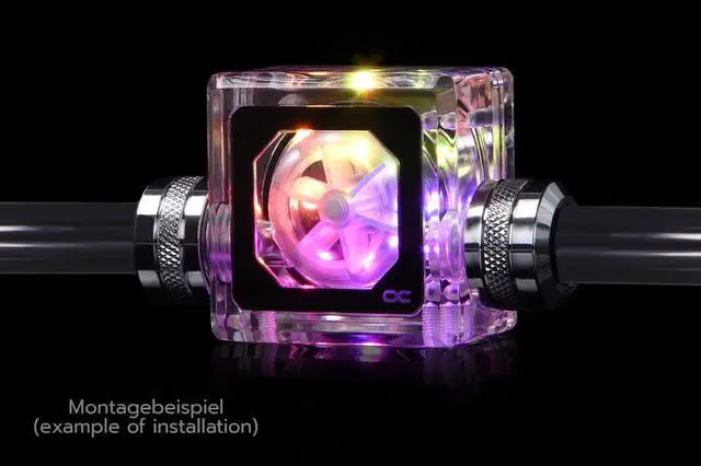Alt view image 6 of 12 - Alphacool Eisfluegel Aurora Flow Indicator "HighFlow" with RPM-Signal (17464)