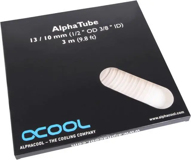 Alt view image 2 of 3 - alphacool alphatube hf flexible tubing 10mm id, 13mm od (3/8" id, 1/2" od), 3 meter, ultra clear