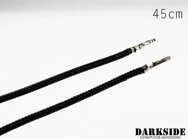 Main image of Darkside 17.5" (45cm) Female-Female Pre-Sleeved ATX and PCI-E Wire â Jet Black (DS-0643)