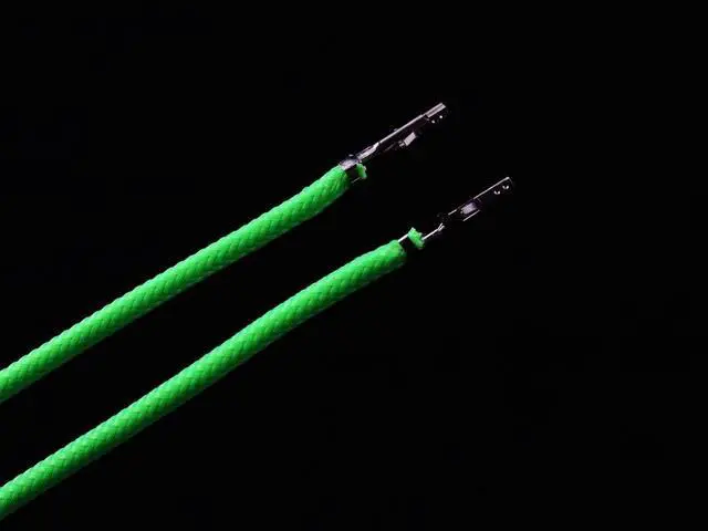 Main image of Darkside 12" (30cm) Female-Female Pre-Sleeved ATX and PCI-E Wire â Green (DS-0649)