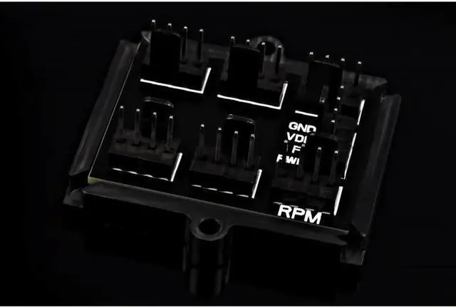 Alt view image 2 of 8 - Phobya 4-Pin PWM to 6x 4-Pin Fan Splitter PCB