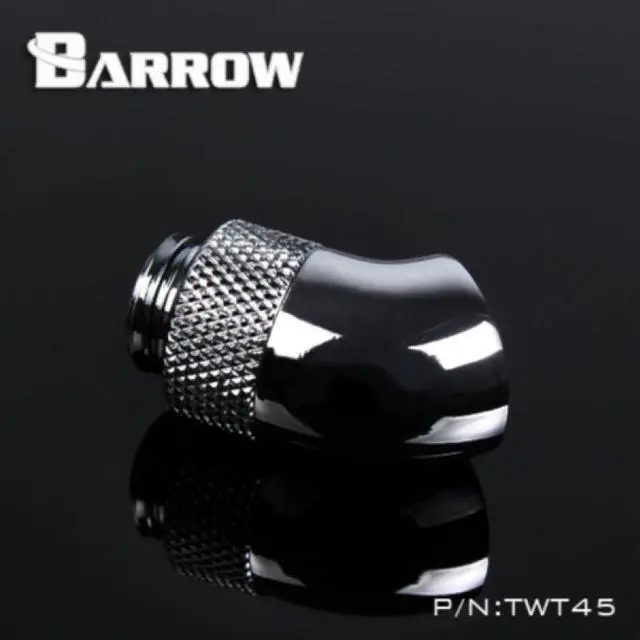 Alt view image 5 of 5 - Barrow G1/4" 45 Degree Rotary Adaptor Fitting - Silver (TWT45-B01-Silver)