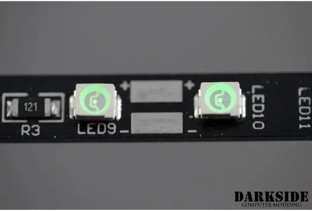 Alt view image 4 of 6 - DarkSide 7.75" CONNECT Dimmable Rigid LED Strip - Green (DS-0313)