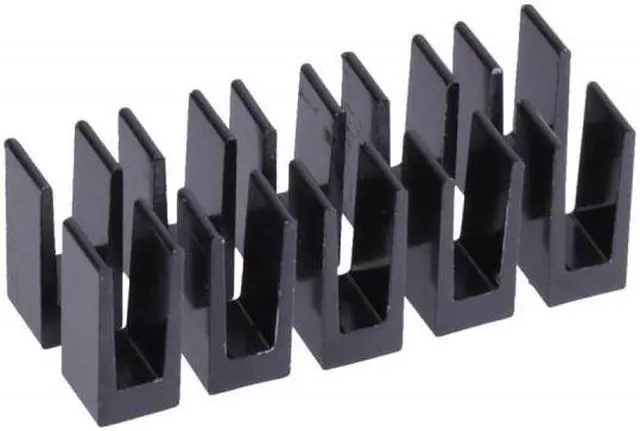 Alt view image 2 of 3 - Alphacool GPU Heatsinks 7 x 7 x 15mm | Black - 10 Pack (17156)