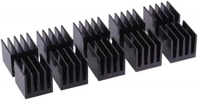 Alt view image 2 of 3 - Alphacool GPU Heatsink 15 x 15 x 15mm | Black - 10 Pack (17155)