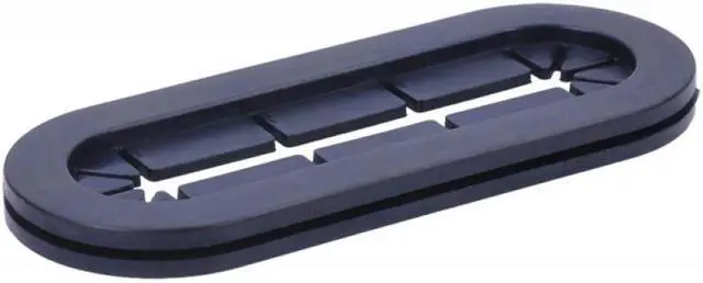 Alt view image 2 of 3 - Phobya Cable Rubber Grommet Oval - Black (75145)