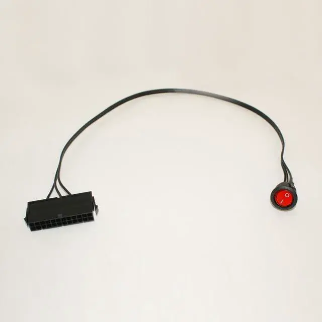 Alt view image 2 of 4 - Jump Start EPS/ATX 24 Pin Power Supply Jumper On/Off Switch - Red Light (CAB285)