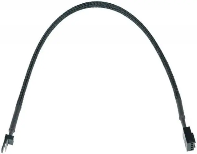 Main image of Phobya 3-Pin Fan to 4-Pin PWM Cable - 30cm - Black (81121)