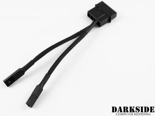 Alt view image 2 of 3 - DarkSide CONNECT Y-Cable | 4" | 4-Pin Molex - Type 6s (DS-0371)