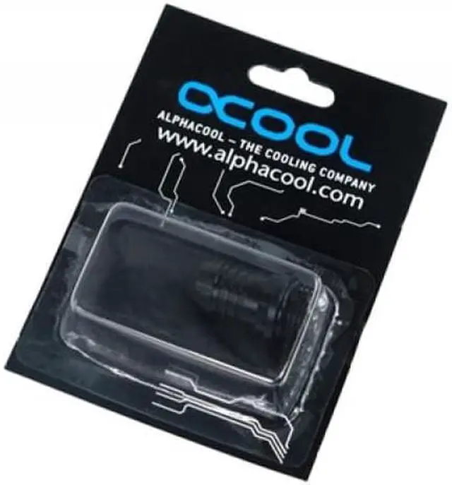 Alt view image 4 of 4 - Alphacool G1/4 1/2" (13mm) Barbed Fitting with O-Ring "FatBoy" - Deep Black (17090)