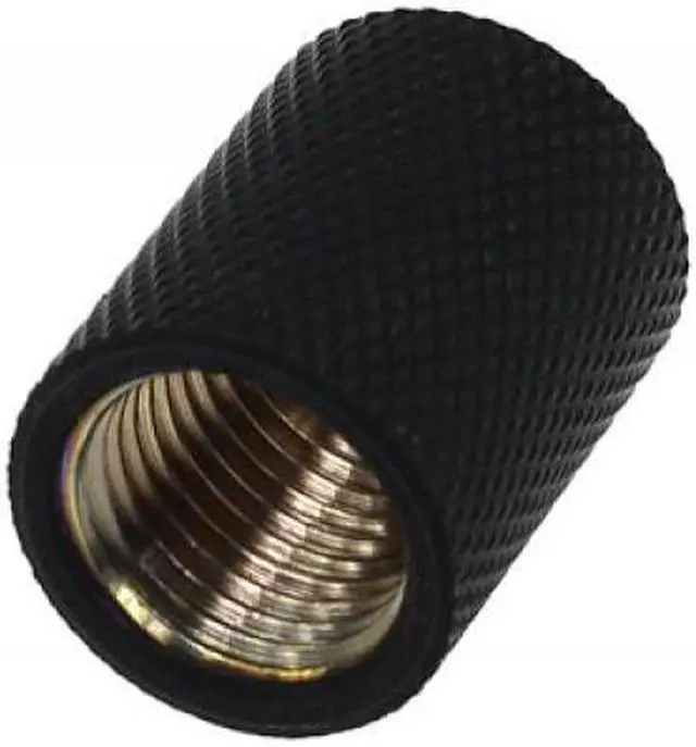 Alt view image 2 of 3 - Alphacool G1/4 Bushing Female to Female Extender Fitting - Deep Black (17048)