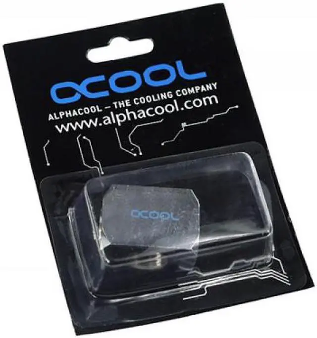 Alt view image 4 of 4 - Alphacool G1/4 Round TEE Connection Terminal - Chrome (17029)