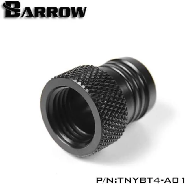 Alt view image 3 of 5 - Barrow G1/4" Inner Thread to 1/2" ID Barb Adaptor Fitting - Black (TNYBT4-A02)