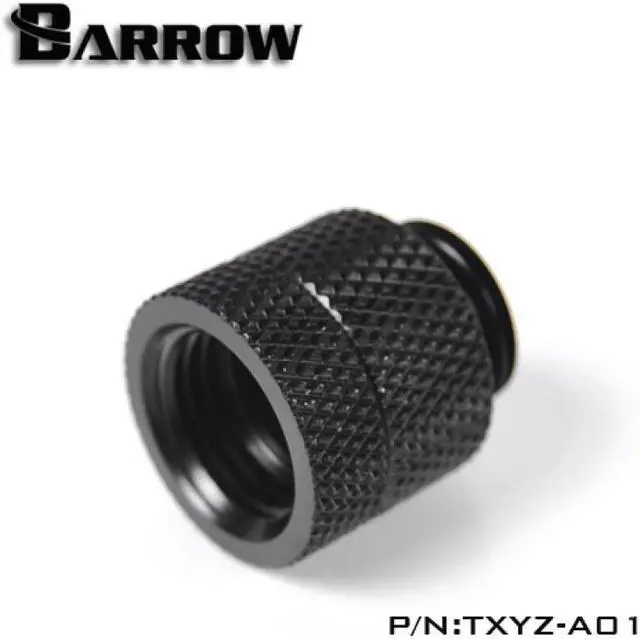Alt view image 2 of 3 - Barrow G1/4" Male to Female Anti-Twist Rotary Adaptor Fitting - Black (TXYZ-A01)
