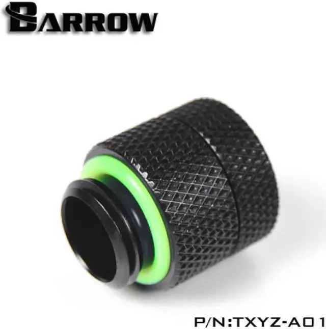 Alt view image 3 of 3 - Barrow G1/4" Male to Female Anti-Twist Rotary Adaptor Fitting - Black (TXYZ-A01)