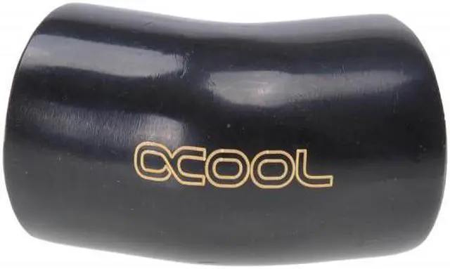 Alt view image 2 of 3 - Alphacool G1/4 Female to Female 45 Degree Adapter Fitting - Black (17191)