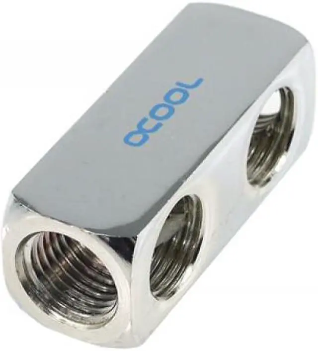 Main image of Alphacool G1/4 5-Way Connection Terminal - Chrome (17026)