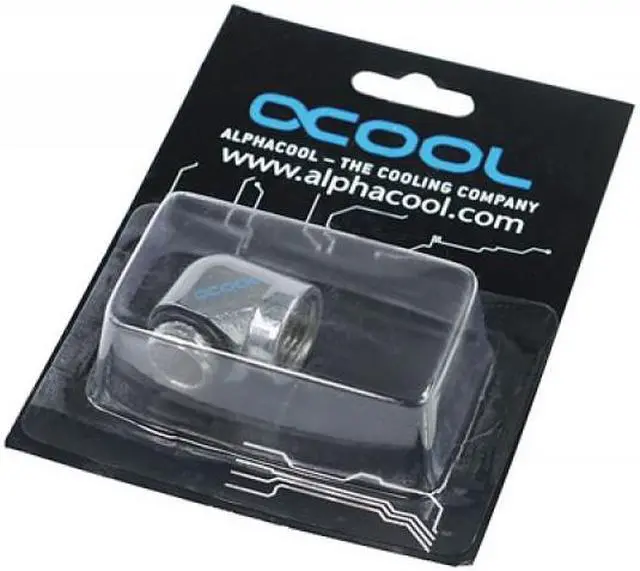 Alt view image 2 of 3 - Alphacool G1/4 Male to Female L-Connector - Chrome (17044)