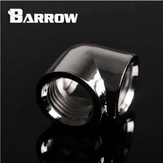 Main image of Barrow G1/4" 90 Degree Female to Female Angled Adaptor Fitting - Silver (TDWT90SN-V2-Silver)