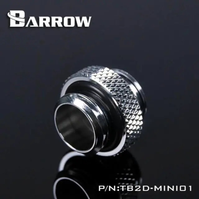 Main image of Barrow G1/4" 5mm Male to Male Adaptor Fitting - Silver (TB2D-MINI01-Silver)