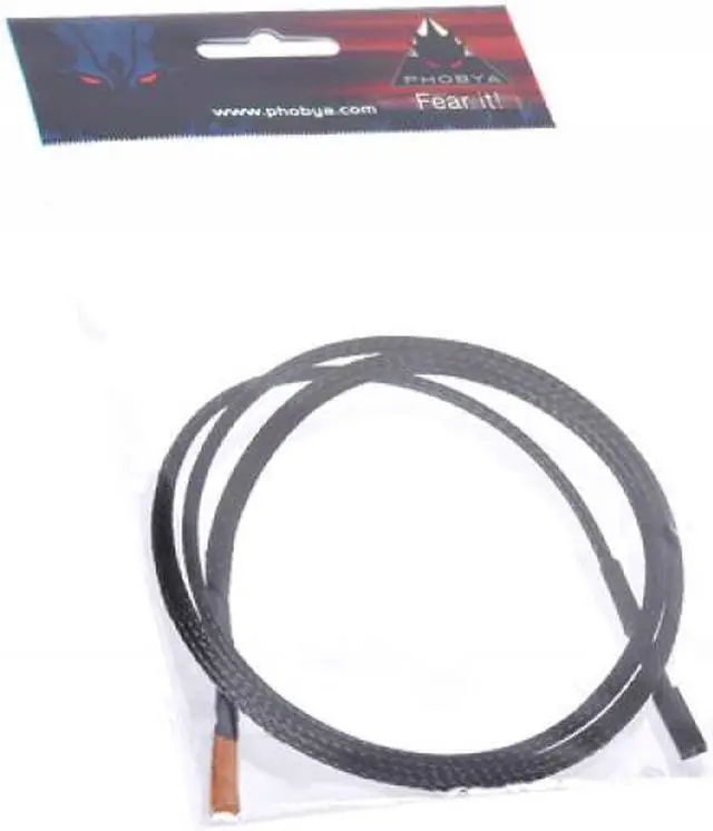 Main image of Phobya 10K Temperature Sensor, 80cm, Sleeved, Black