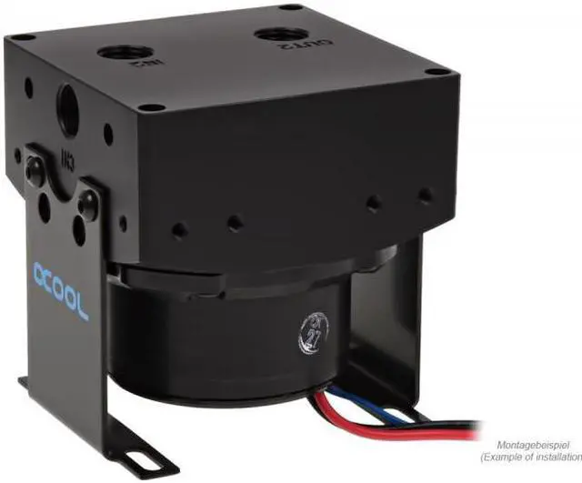 Alt view image 3 of 7 - Alphacool Eisdecke D5 Top - Black Acetal G1/4 - V.3 (13188)