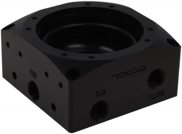 Main image of Alphacool Eisdecke D5 Top - Black Acetal G1/4 - V.3 (13188)