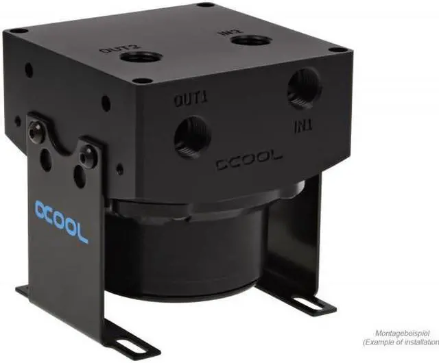 Alt view image 4 of 7 - Alphacool Eisdecke D5 Top - Black Acetal G1/4 - V.3 (13188)