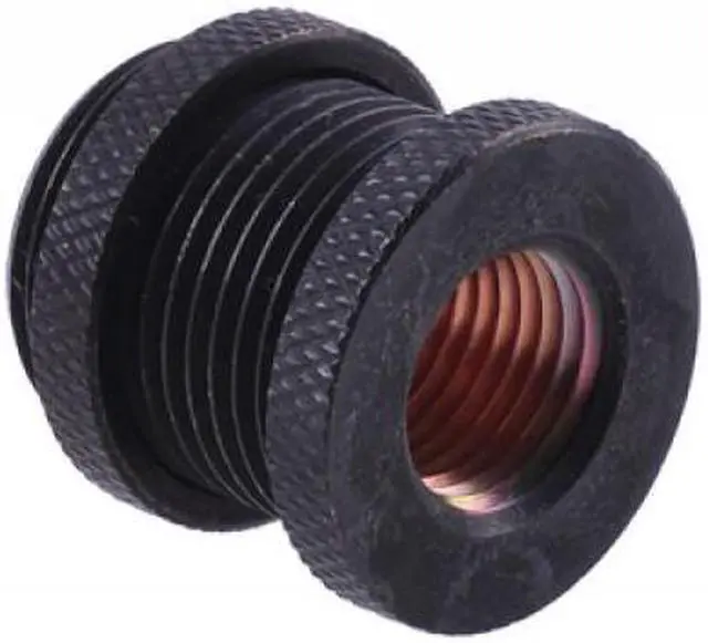 Main image of Alphacool G1/4 Bulkhead Connector - Black (17069)