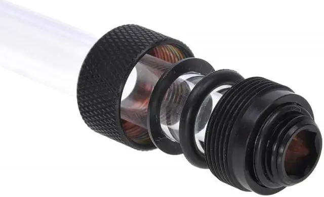Alt view image 2 of 4 - Alphacool G1/4 13mm Knurled HardTube Compression Fitting - Deep Black (17189)