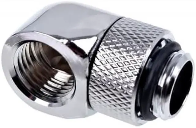 Alt view image 3 of 3 - Alphacool Eiszapfen G1/4" 90° Rotary L-Connector - Chrome (17249)