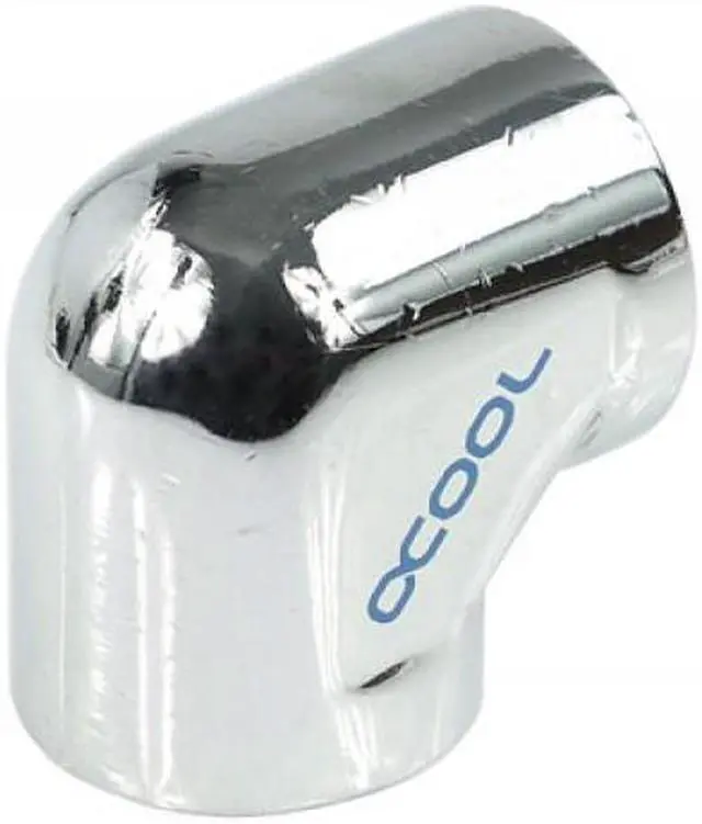 Alt view image 3 of 3 - Alphacool G1/4 Female to Female L-Connector - Chrome (17041)